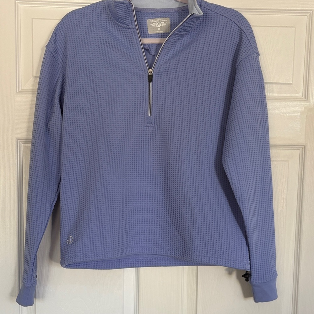 Women's Blue Quarter-Zip Utility Jacket